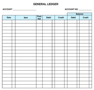 printable general ledger sheet template 151995